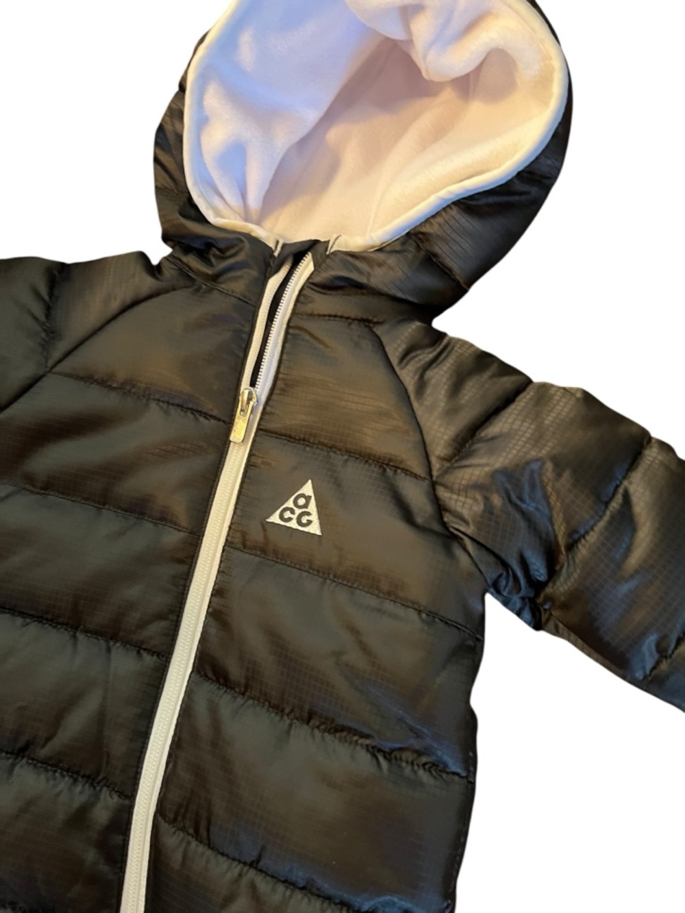 Nike ACG Baby Snowsuit 3M Black Puffer Bunting Hooded Primaloft Full Zip NWT - Picture 3 of 7